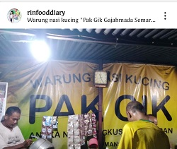 Wisata Kuliner Malam di Semarang, Angkringan Pak Gik