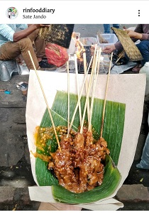 Sate Jando Cimandiri, Rekomendasi Kuliner Bandung
